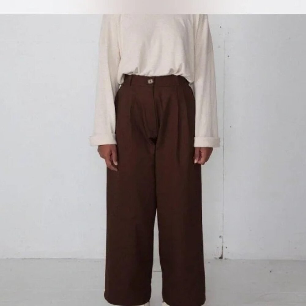 Boheme Goods "The Trousers" In Twill Chocolate